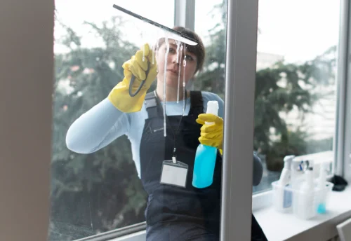 Nettoyage de vitres intérieures et extérieures à la Jarne